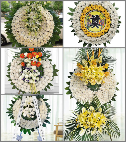 湖北孝感市大悟县新城镇韩河村花圈速递